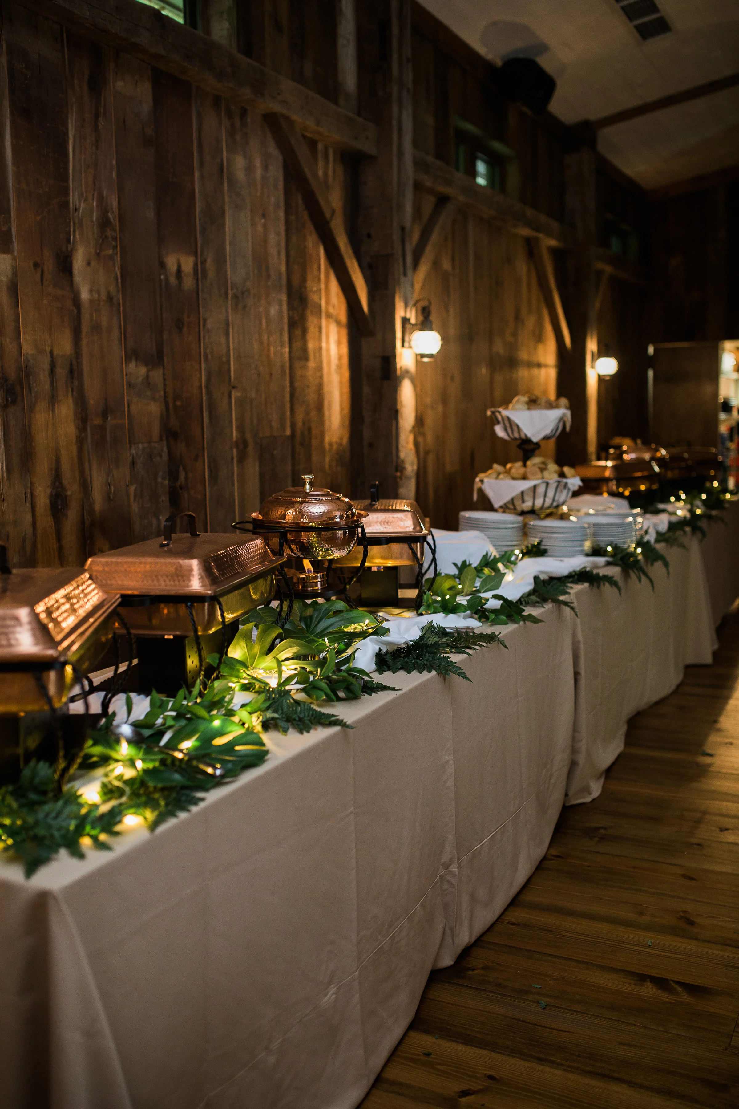 Dinner sale buffet table